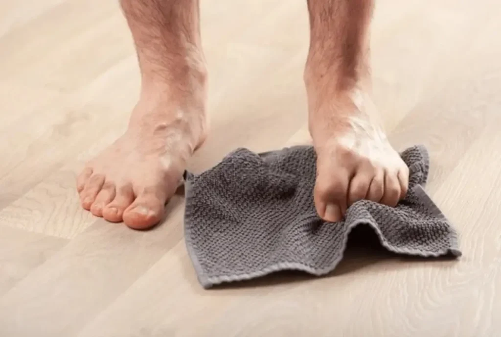 Towel Scrunch Exercise